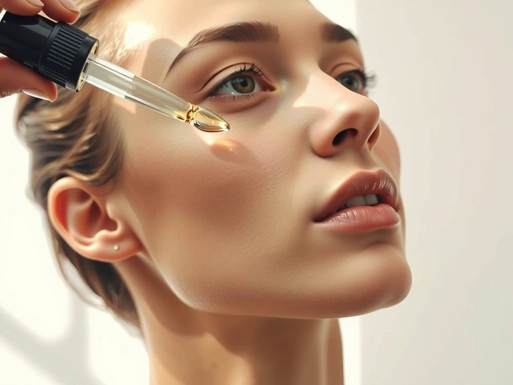 Serum application with dropper